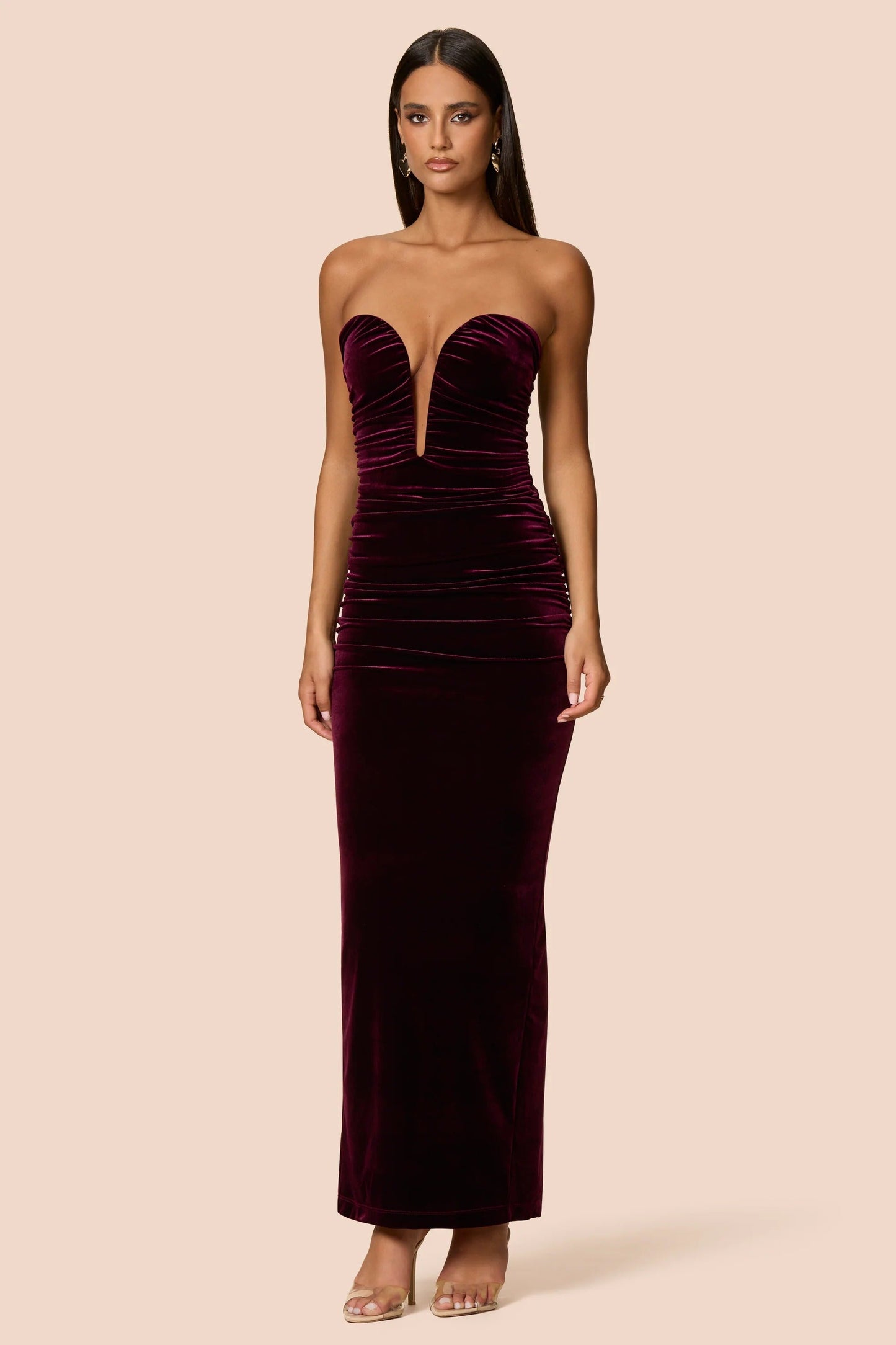 Nookie Nina Gown - Mulberry