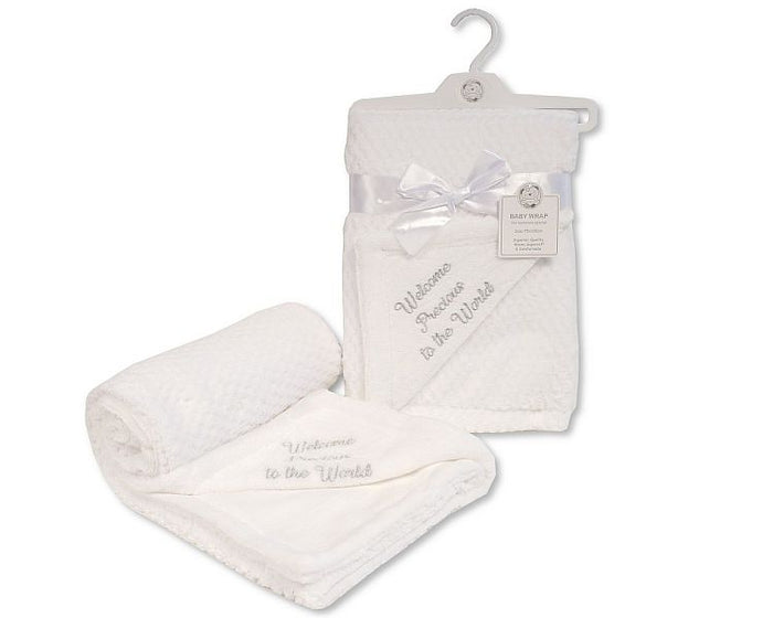 Baby 2 Layer Waffle Wrap - Welcome Precious to the World (PK1) Bw-112-2011