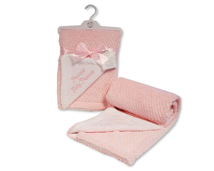 Baby Girls 2 Layer Waffle Wrap - Precious Baby Princess (PK1) Bw-112-2010p