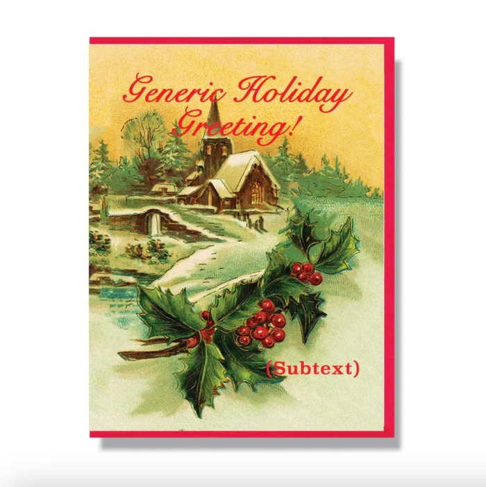 Boxed Cards - Generic Holiday Greeting (Subtext)