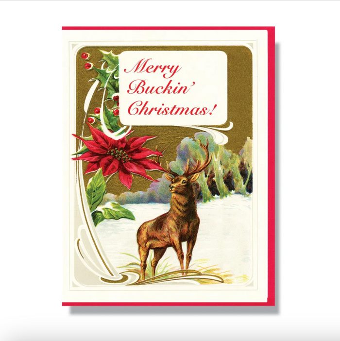 Card - Merry Buckin' Christmas