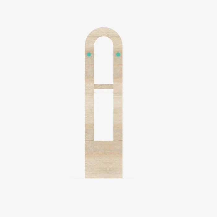 Kids Wooden Book Rack with 2 Open Shelves & Toy Storage Bin for Bedroom, Nursery & Classroom, Natural Oak White Finish