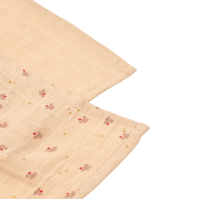 Liewood - Lewis Muslin Cloths - Mini Butterfly / Apple Blossom Mix (2 Pack) - Mabel & Fox
