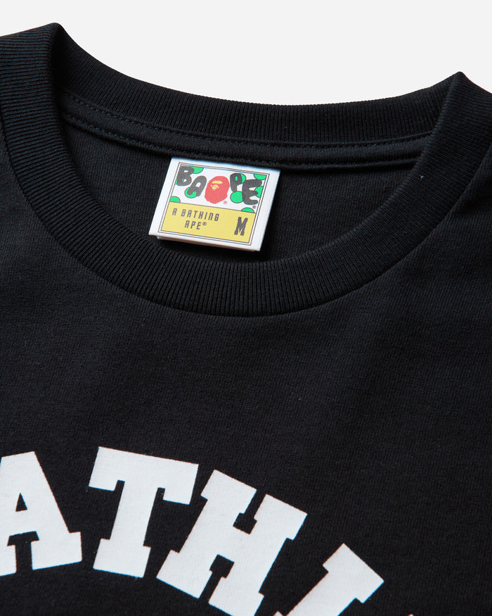 A Bathing Ape College Ls Tee Black T-Shirts Longsleeve 1M80111051 BKX