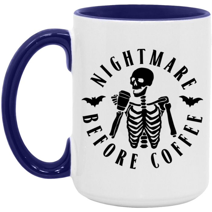 Nightmare Before Coffee ceramic coffee mug, product photo 7