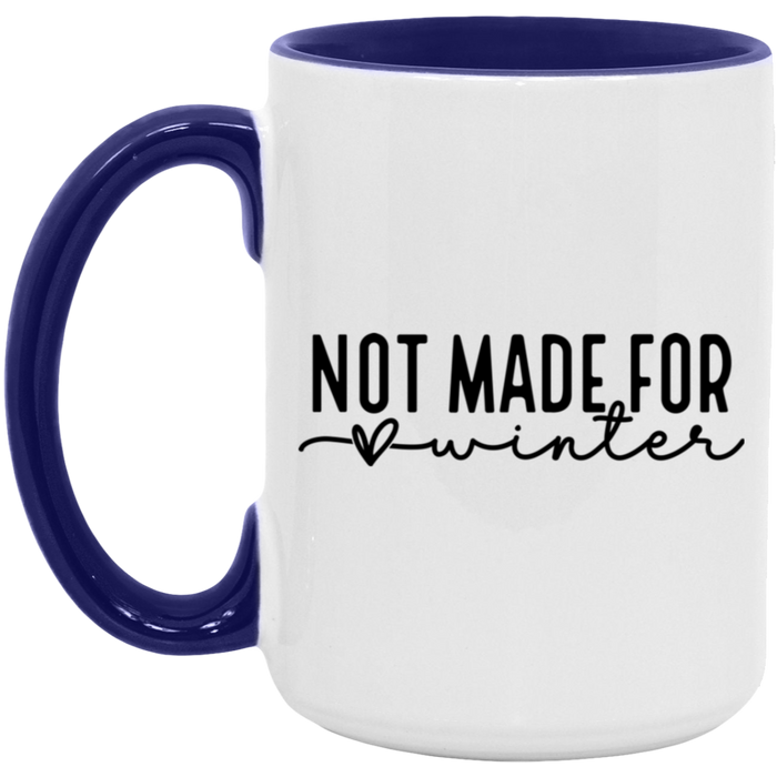 Not Made For Winter ceramic coffee mug, product photo 6