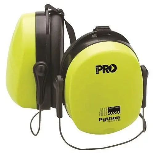 Pro Choice Python Earmuffs Hi-vis - Slim-fit, Neck Band - EMPYTNB PPE Pro Choice CLASS 4