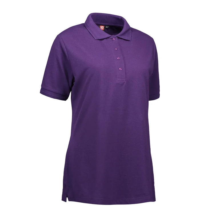 Slitstark dam polo-t-shirt i lila