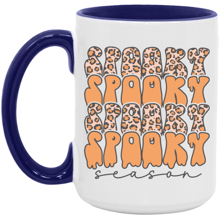 Spooky Season Cheetah ceramic coffee mug, product photo 7