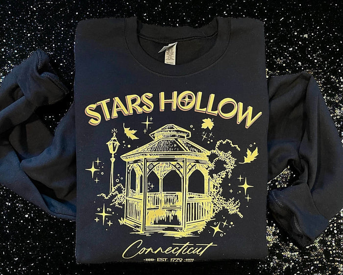 Stars Hollow Connecticut Black Sweatshirt