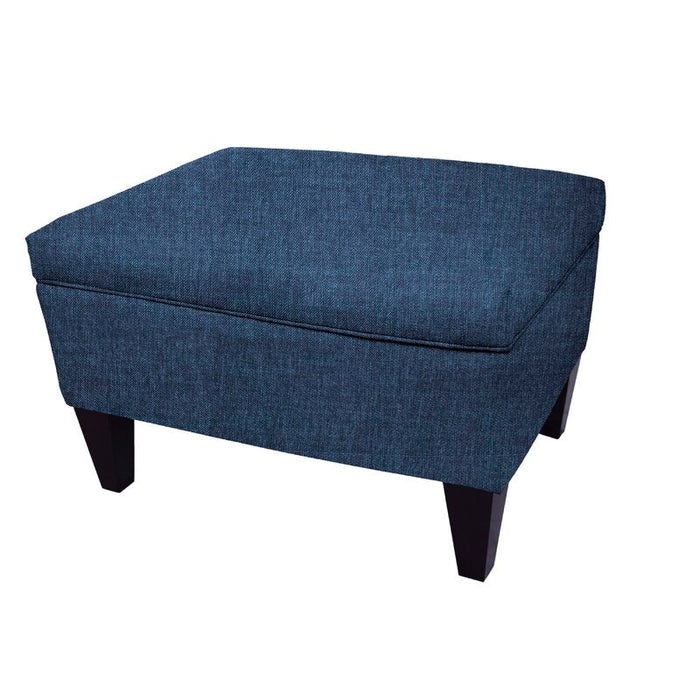 Solid Wooden Frame With Storage Ottoman -