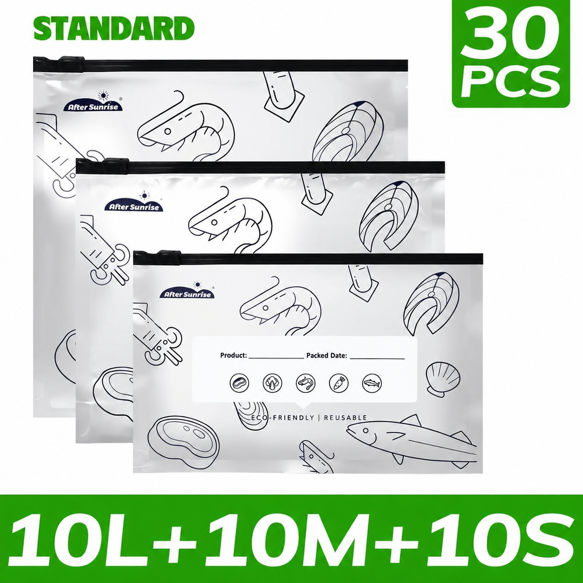 Reusable Aluminum Foil Sealable Storage Bags