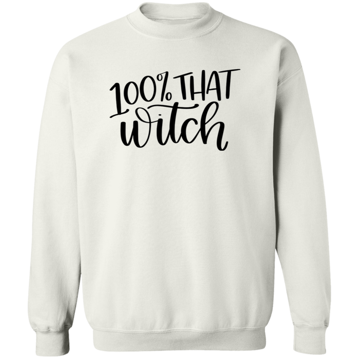 100% That Witch crewneck sweatshirt in White
