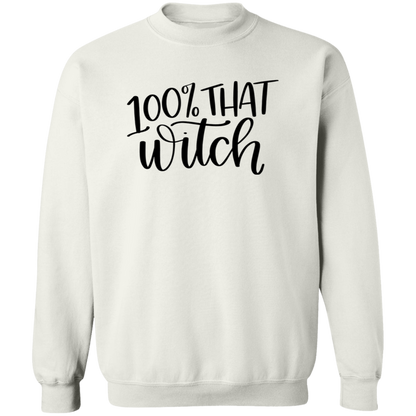 100% That Witch crewneck sweatshirt in White