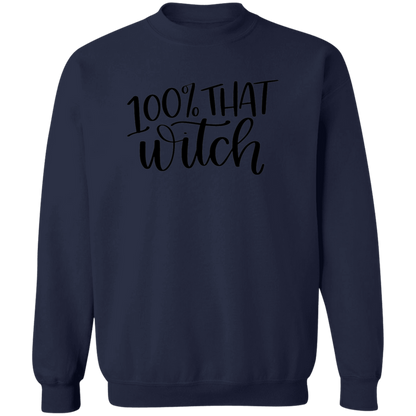 100% That Witch crewneck sweatshirt in Navy