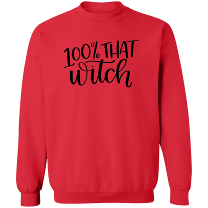 100% That Witch crewneck sweatshirt in Red