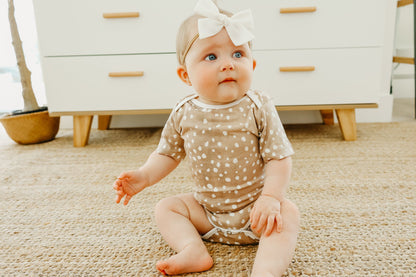 Short Sleeve Bodysuit - Fawn
