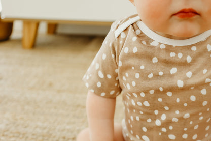 Short Sleeve Bodysuit - Fawn