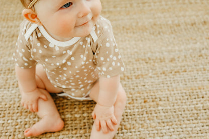 Short Sleeve Bodysuit - Fawn