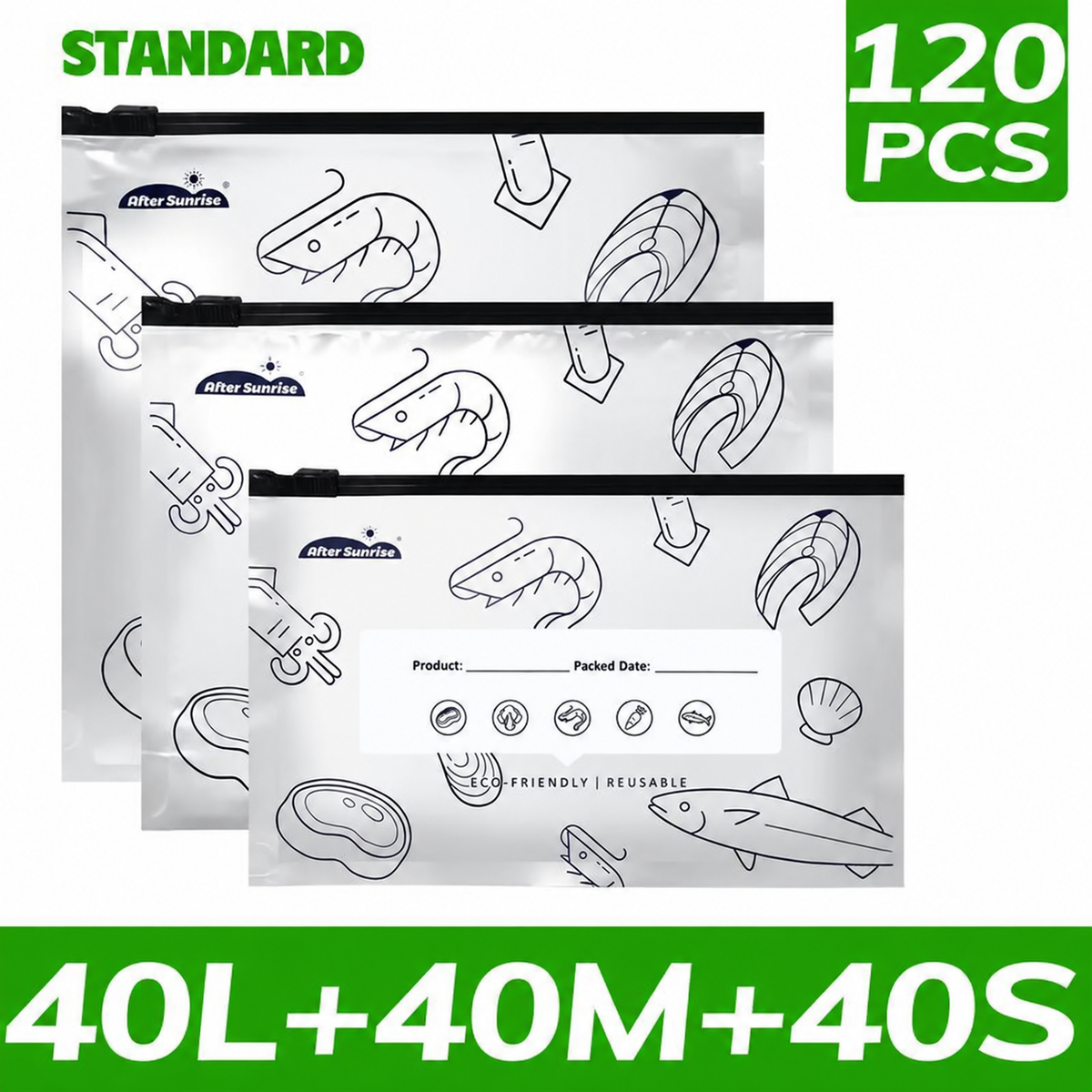 Reusable Aluminum Foil Sealable Storage Bags
