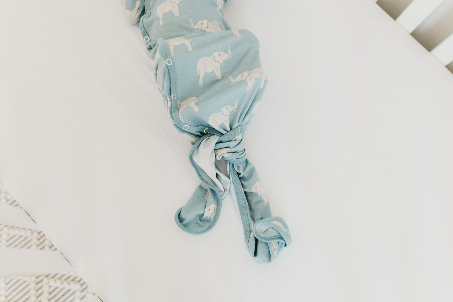Newborn Knotted Gown - Peanut