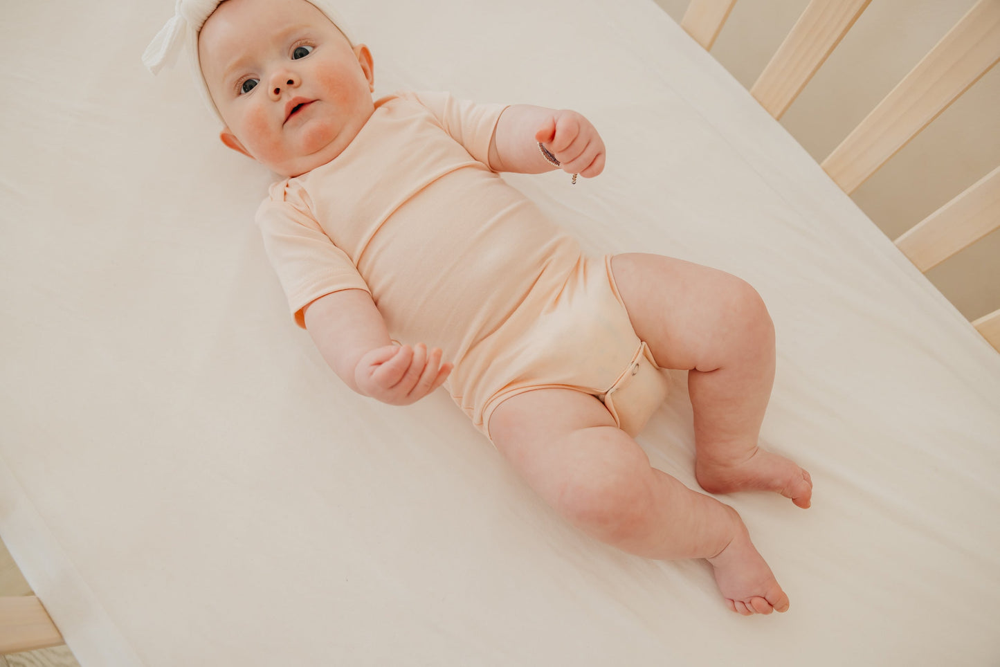 Short Sleeve Bodysuit - Blush
