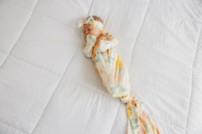 Newborn Knotted Gown - Rose