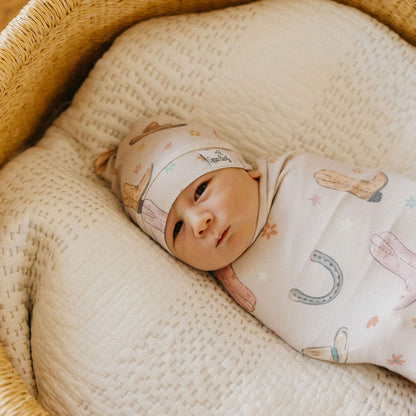 Knit Swaddle Blanket - Cheyenne