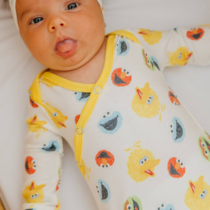 Newborn Knotted Gown - Sesame Scribbles