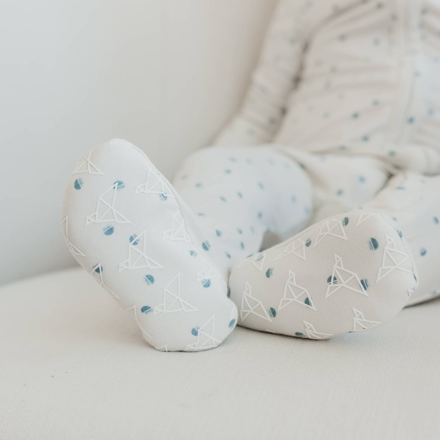 Zip-Up Footie Pajama - Haze
