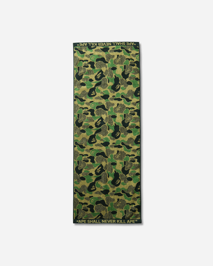 A Bathing Ape Abc Camo Compact Bath Towel Green Textile Bath Towels 1M70182002 GRX