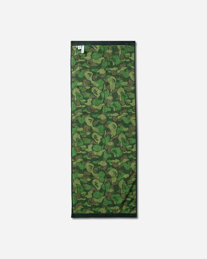 A Bathing Ape Abc Camo Compact Bath Towel Green Textile Bath Towels 1M70182002 GRX
