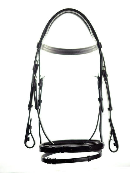 Ascot Comfort Padded Flash Bridle - Black - Pony