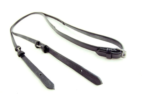 Ascot Dressage Reins 1/2" - Black - Pony