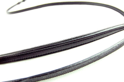 Ascot Dressage Reins 1/2" - Black - Pony