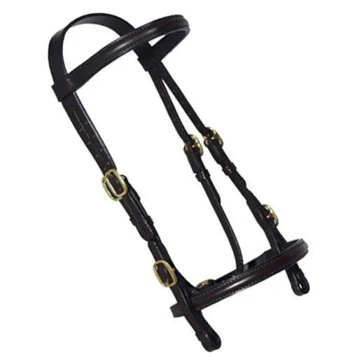 Ascot Inhand Bridle - Black - Cob