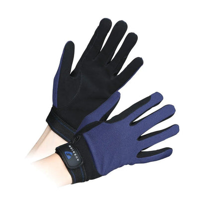 Aubrion Stratos Sport Fit Mesh Riding Gloves - Child - Black - L
