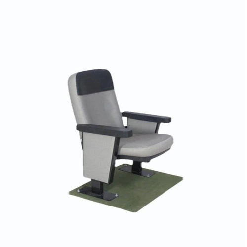 Auditorium Chair with Comfortable Push Back Tilting and Cushion on Shared Armrest for Long Sitting Hours