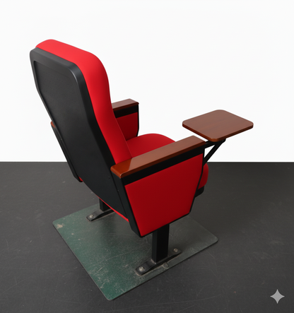 Auditorium Chair with Shared Armrest and Strong Frame, Ideal for Auditorium and Conference Rooms
