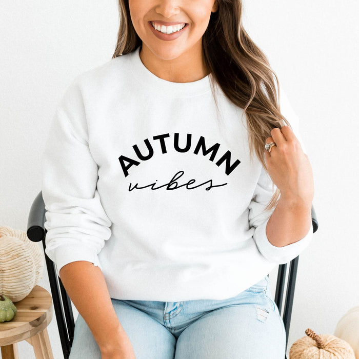Autumn Vibes crewneck sweatshirt, product photo 2