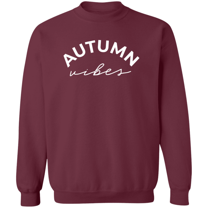 Autumn Vibes crewneck sweatshirt in Maroon