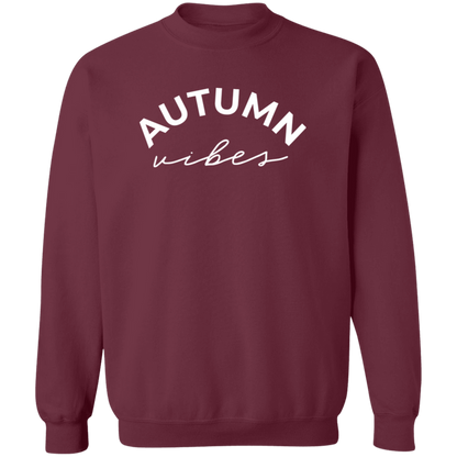 Autumn Vibes crewneck sweatshirt in Maroon