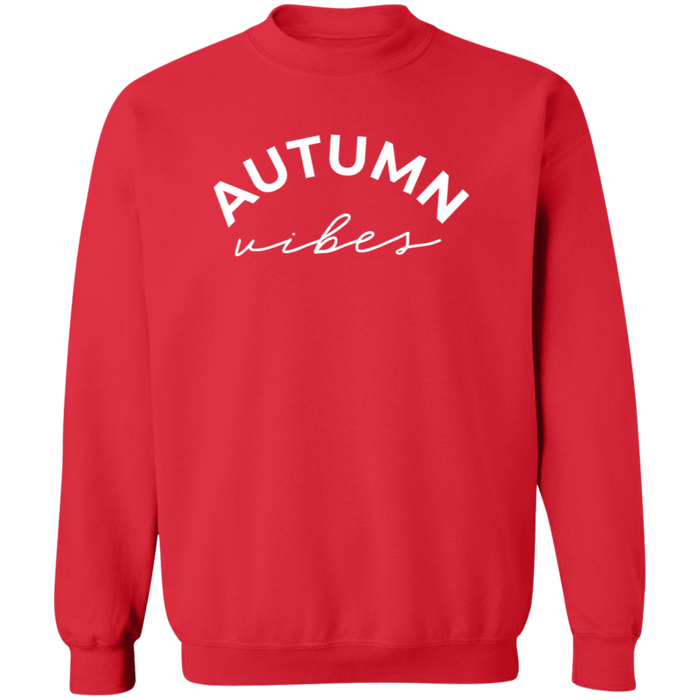 Autumn Vibes crewneck sweatshirt in Red