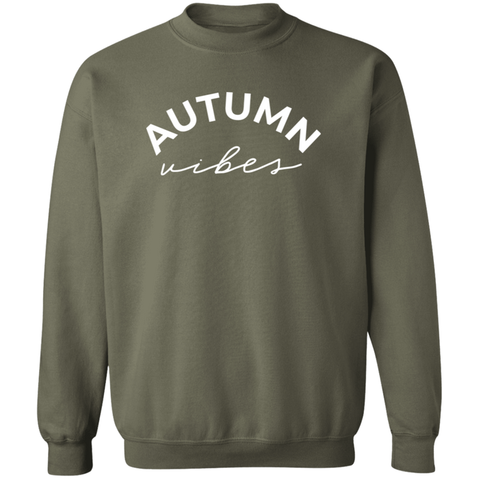 Autumn Vibes crewneck sweatshirt in Military Green