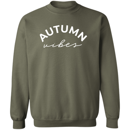 Autumn Vibes crewneck sweatshirt in Military Green