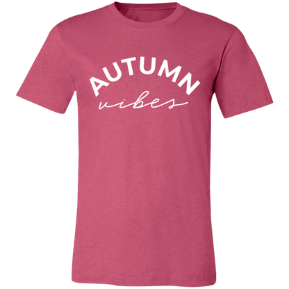 Autumn Vibes graphic t-shirt in Heather Raspberry