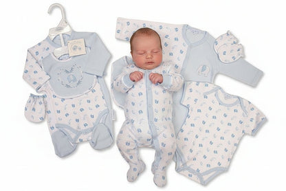 Baby Boys 4 Pieces Gift Set - Elephant (NB-6m) (PK6)  GP-25-1333S