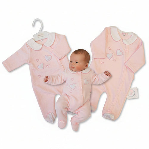 Baby Girls All-In-One - Hearts (NB-6m) (PK6)  BIS-2020-2623