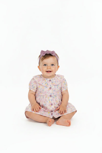 Baby Girls All Over Print Lined Dress, Pant & Headband (1-2 Years) (PK6) J33975