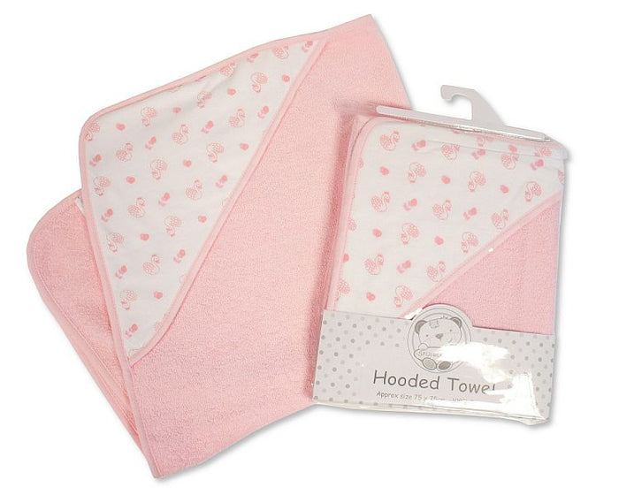 Baby Hooded Towel - Duck/ Flower (75x75cm) BW-120-100